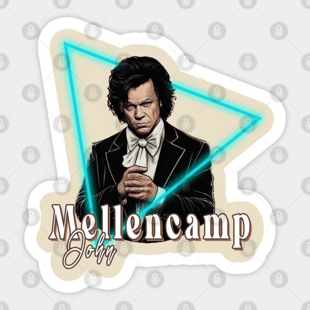 John J. Mellencamp Sticker by Moulezitouna